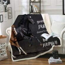 Load image into Gallery viewer, Horse Throw Blanket