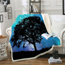 Load image into Gallery viewer, Galaxy Printed Throw Blanket