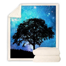 Load image into Gallery viewer, Galaxy Printed Throw Blanket