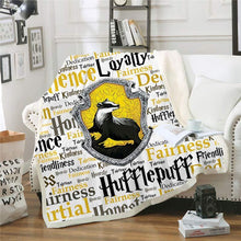 Load image into Gallery viewer, Harry Potter Hufflepuff  Fleece Throw Blanket