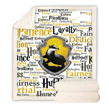 Load image into Gallery viewer, Harry Potter Hufflepuff  Fleece Throw Blanket