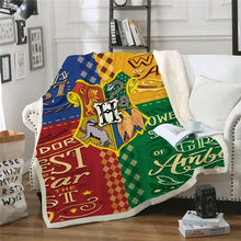 Load image into Gallery viewer, Harry Potter Throw Fleece Blanket