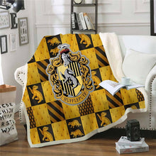 Load image into Gallery viewer, Harry Potter Hufflepuff Fleece Throw Blanket