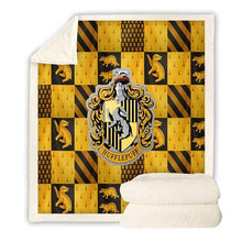 Load image into Gallery viewer, Harry Potter Hufflepuff Fleece Throw Blanket