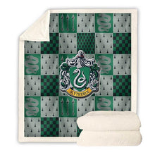 Load image into Gallery viewer, Harry Potter Slytherin Fleece Blanket