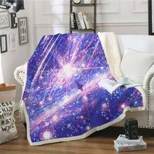 Load image into Gallery viewer, Galaxy Printed Throw Blanket