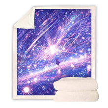 Load image into Gallery viewer, Galaxy Printed Throw Blanket