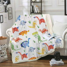 Load image into Gallery viewer, Dinosaurs Blanket