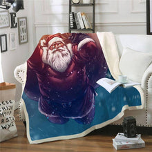 Load image into Gallery viewer, Christmas Blanket | Christmas Santa Claus Fleece Throw Blanket for Adult and Kids