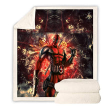 Load image into Gallery viewer, Deadpool Throw Blanket 