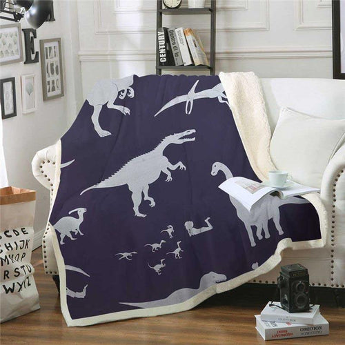 Dinosaurs Throw Blanket
