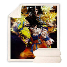 Load image into Gallery viewer, Dragon Ball Z Plush Throw Blanket