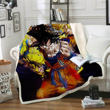 Load image into Gallery viewer, Dragon Ball Z Plush Throw Blanket