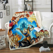 Load image into Gallery viewer, Dragon Ball Z Throw Blanket
