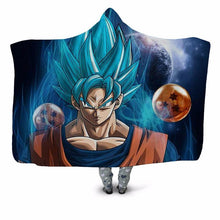 Load image into Gallery viewer, Dragon Ball Z Hooded Blanket