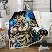 Load image into Gallery viewer, Dragon Ball Z Goku Throw Blanket