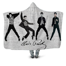 Load image into Gallery viewer, Elvis Presley Hooded Blanket
