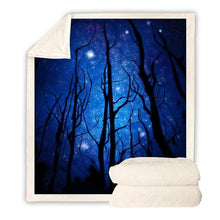 Load image into Gallery viewer, Galaxy Printed Throw Blanket
