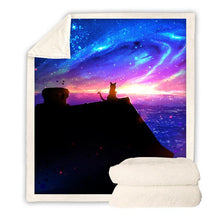 Load image into Gallery viewer, Galaxy Printed Throw Blanket