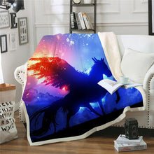 Load image into Gallery viewer, Galaxy Printed Throw Blanket