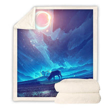 Load image into Gallery viewer, Galaxy Printed Throw Blanket