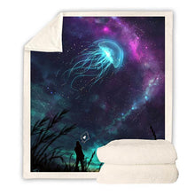 Load image into Gallery viewer, Galaxy Printed Throw Blanket