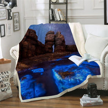 Load image into Gallery viewer, Galaxy Printed Throw Blanket