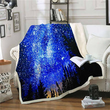 Load image into Gallery viewer, Galaxy Printed Throw Blanket