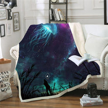 Load image into Gallery viewer, Galaxy Printed Throw Blanket