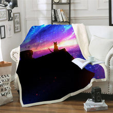 Load image into Gallery viewer, Galaxy Printed Throw Blanket