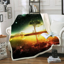 Load image into Gallery viewer, Galaxy Printed Throw Blanket