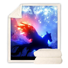 Load image into Gallery viewer, Galaxy Printed Throw Blanket