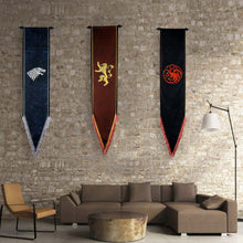 Load image into Gallery viewer, Game of Thrones Banner House Stark Wall Flag Game of Thrones Wall Decor