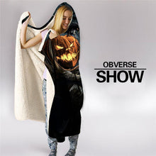 Load image into Gallery viewer, Halloween Hooded Blanket