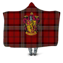 Load image into Gallery viewer, Harry Potter Gryffindor Hooded Blanket