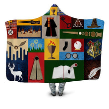 Load image into Gallery viewer, Harry Potter Hooded Blanket