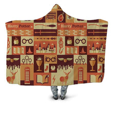 Load image into Gallery viewer, Harry Potter Hooded Blanket