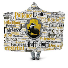 Load image into Gallery viewer, Harry Potter Hufflepuff Hooded Blanket