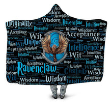 Load image into Gallery viewer, Ravenclaw Hooded Blanket