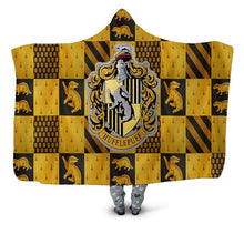 Load image into Gallery viewer, Harry Potter Hufflepuff Hooded Blanket