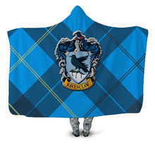 Load image into Gallery viewer, Harry Potter Ravenclaw Hooded Blanket