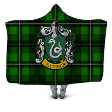 Load image into Gallery viewer, Harry Potter Slytherin Hooded Blanket