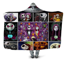 Load image into Gallery viewer, Halloween Blanket with Hood