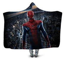 Load image into Gallery viewer, Spiderman Hooded Blanket