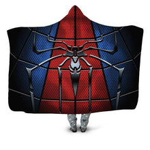 Load image into Gallery viewer, Spiderman Hooded Blanket