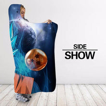 Load image into Gallery viewer, Dragon Ball Z Hooded Blanket