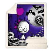 Load image into Gallery viewer, Halloween Throw Blanket Halloween Fleece Blanket for Adult and Kids