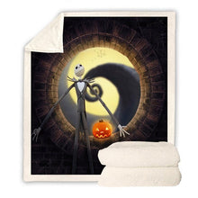 Load image into Gallery viewer, Halloween Anime Throw Blanket Halloween Fleece Blanket for Adult and Kids