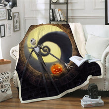 Load image into Gallery viewer, Halloween Anime Throw Blanket Halloween Fleece Blanket for Adult and Kids