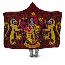 Load image into Gallery viewer, Harry-Potter-Gryffindor-Hooded-Blanket